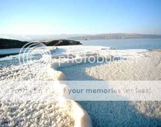 Salt Shore of Dead Sea