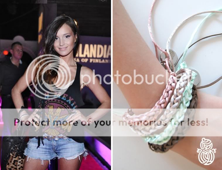 MARINA,�UCZENKO,MTV 2011,ROBOTY R�CZNE,BRANSOLETKI DZIERGANE,SMALL KNITTED BRACELETS,BRANSOLETKA,ROBOTY RECZNE,CELEBRYTKA