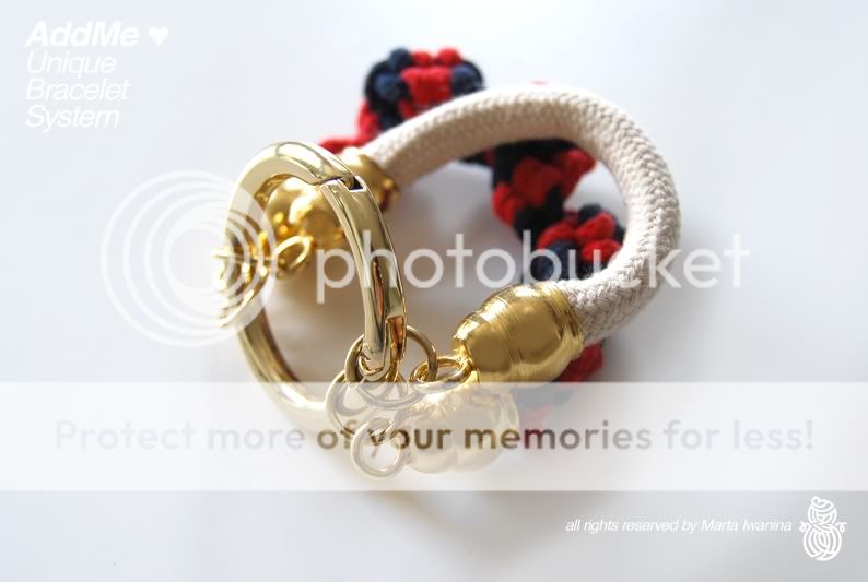 addme,add me,golden bracelt,marine roperoboty reczne,roboty r�czne,bracelet system,modular bracelet,marine bracelet,knitted bracelet,knitwear design,knitted jewellery