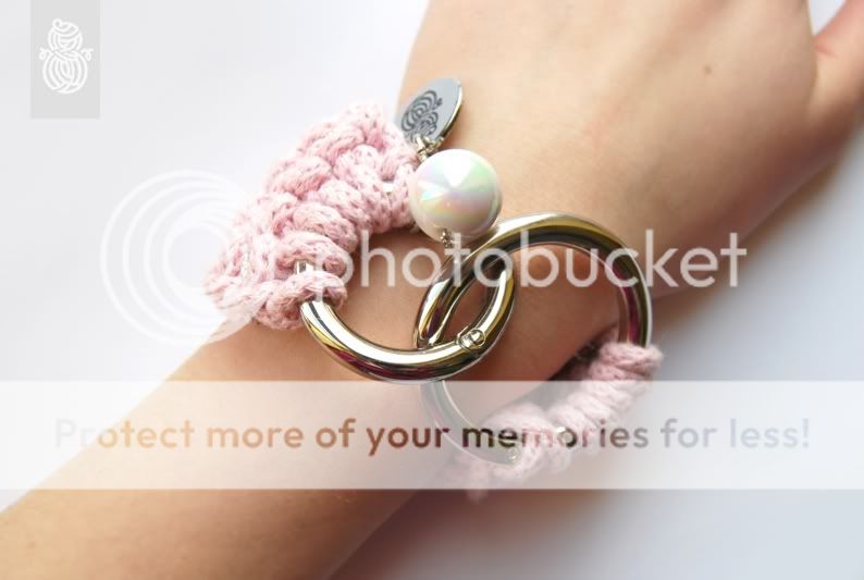 roboty r�czne,hipster,robotyreczne,knitted,bracelet,powder pink,sexy,knitwear,girl,double ring bracelet,knitwear design,roboty reczne